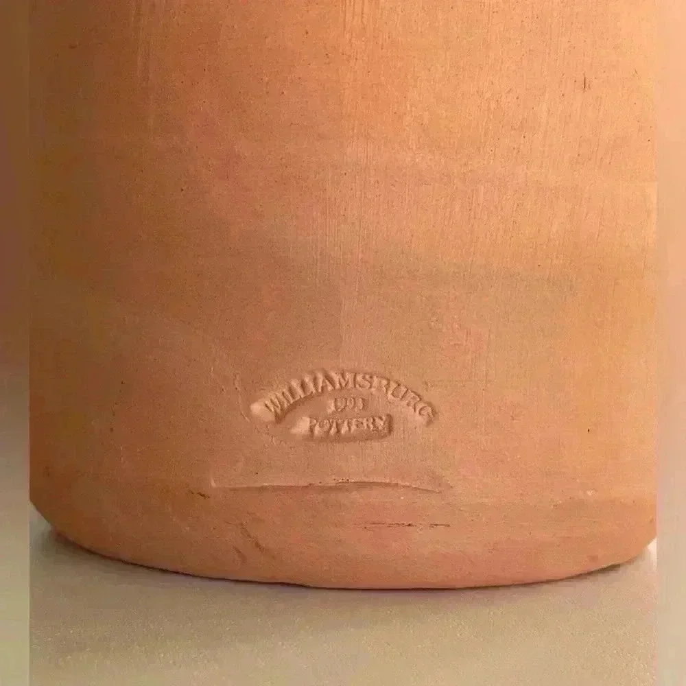 WILLIAMSBURG POTTERY Terracotta Lantern Hanging or Standing 7 1/4" Tall - Picture 4 of 13